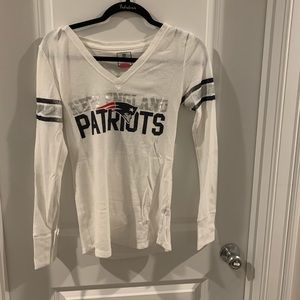 PINK New England Patriots waffle knit long sleeve